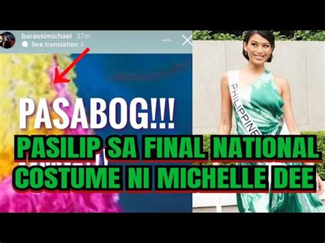 michelle dee leak|Michelle Dee, may pahaging sa pasabog na national costume sa .
